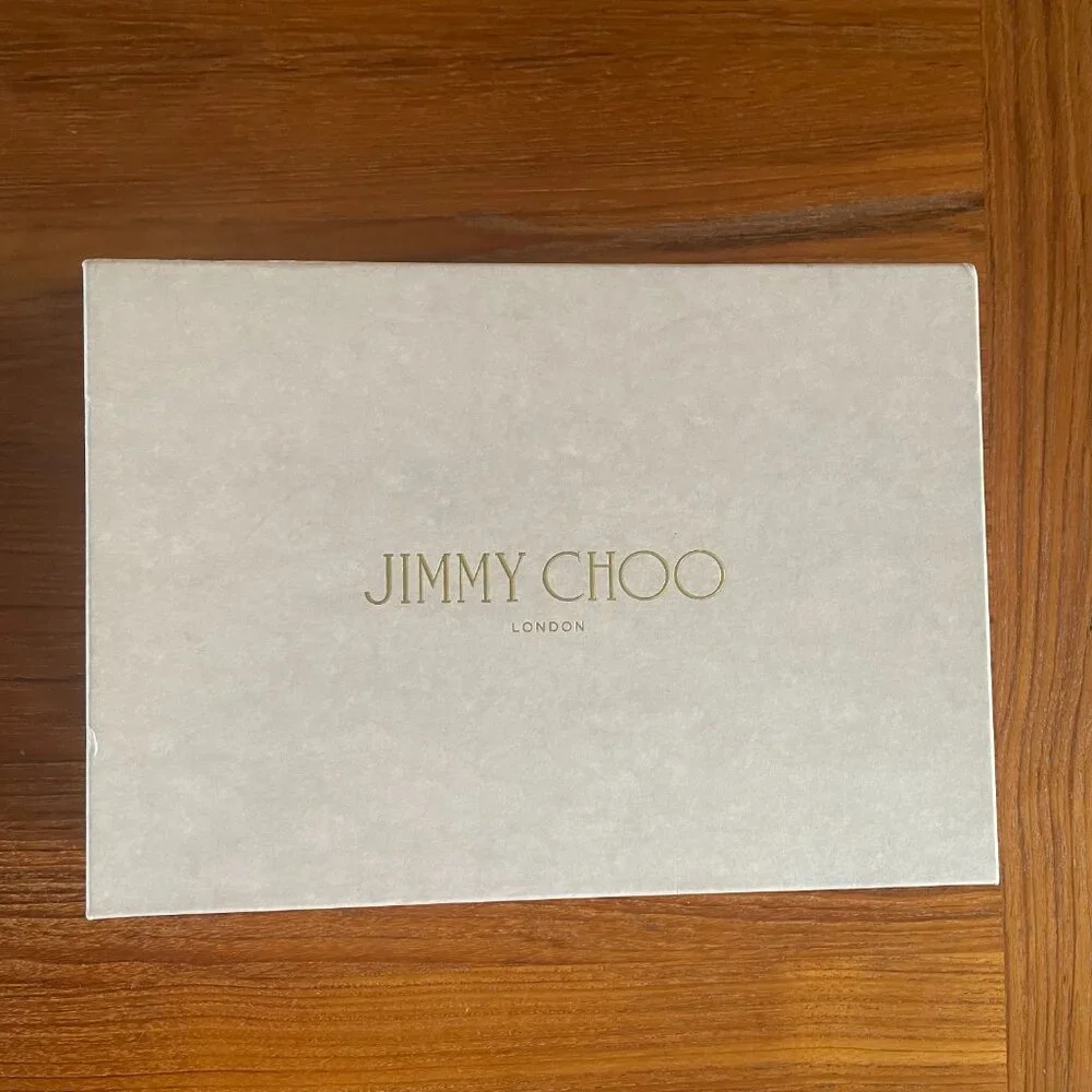 JIMMY CHOO ROMY 100 SATIN IVORY - Picture 16 of 16